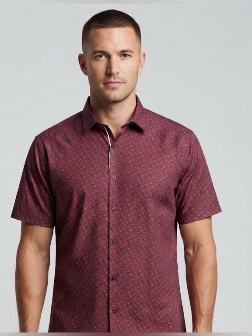 NWT Maceoo Galileo Festival Red Luxury Button Down Shirt Size 3XL MSRP $158